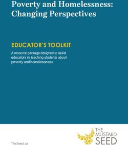 Poverty and Homelessness: Changing Perspectives - EDUCATOR'S TOOLKIT A resource package designed to assist educators in teaching students about ...
