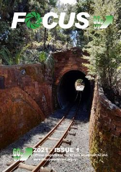 2021 issue 1 Official magazine of the 60'sUp Movement NZ Inc. www.60supmovement.org.nz - 60s Up Movement