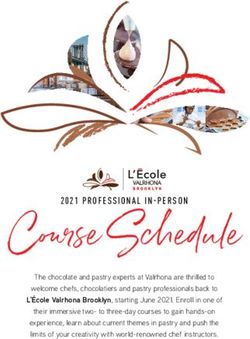 Course Schedule - Valrhona