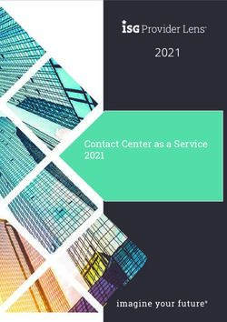 2021 Contact Center as a Service 2021 - ISG