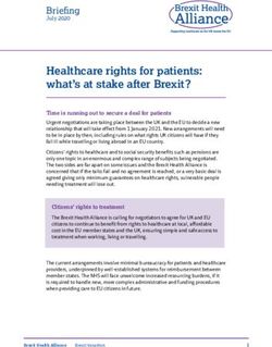 Healthcare rights for patients: what's at stake after Brexit? - NHS Confederation