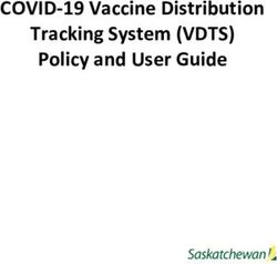 COVID-19 Vaccine Distribution Tracking System (VDTS) Policy and User Guide