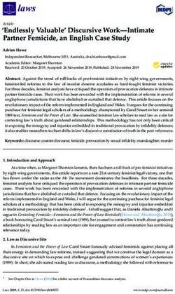Endlessly Valuable' Discursive Work-Intimate Partner Femicide, an English Case Study - MDPI