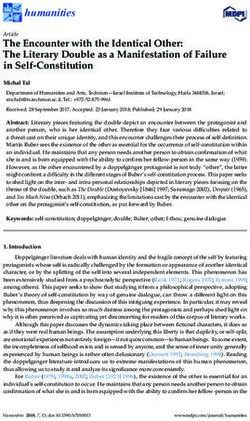 The Encounter with the Identical Other: The Literary Double as a Manifestation of Failure in Self-Constitution - MDPI