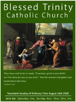 Twen eth Sunday of Ordinary Time August 16th 2020 - Then Jesus said to her in reply, "O woman, great is your faith! Let it be done for you as you ...