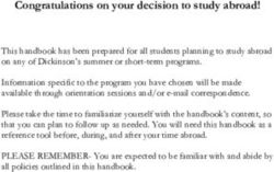 Congratulations on your decision to study abroad! - Center for ...