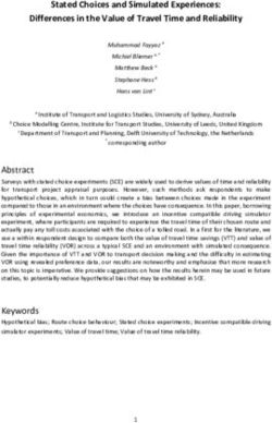 Stated Choices and Simulated Experiences: Differences in the Value of Travel Time and Reliability - Stephane Hess
