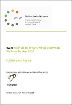 4WR: Wellness for Whom, Where and What? Wellness Tourism 2020 Full Research Report - In cooperation with the Hungarian National Tourism Plc ...