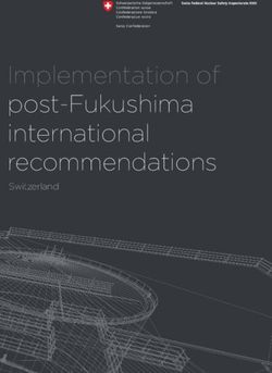 Implementation of post-Fukushima international recommendations - Switzerland
