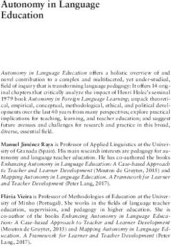 Autonomy in Language Education - Taylor & Francis Group