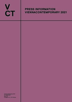 PRESS INFORMATION VIENNACONTEMPORARY 2021