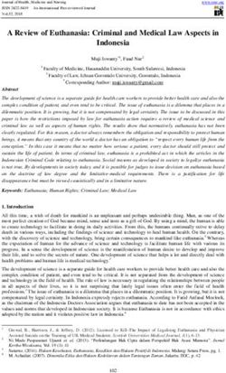 A Review of Euthanasia: Criminal and Medical Law Aspects in Indonesia - Iiste . Org
