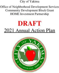 DRAFT 2021 Annual Action Plan - City of Yakima Office of Neighborhood Development Services