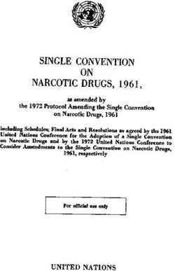 SINGLE CONVENTION ON NARCOTIC DRUGS, 1961