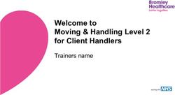 Welcome to Moving & Handling Level 2 for Client Handlers - Trainers name working with - Bromley ...