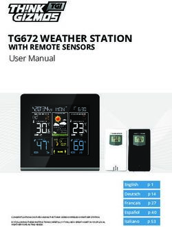 TG672 WEATHER STATION - WITH REMOTE SENSORS User Manual