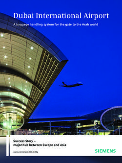 Dubai International Airport - A baggage handling system for the gate to the Arab world - Success Story - major hub between Europe and Asia