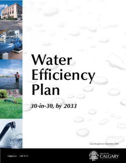 Water Efficiency Plan - 30-in-30, by 2033 - The City of Calgary