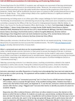 IUB Fall 2020 Recommendations for Administering and Proctoring Online Exams