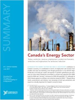 Canada's Energy Sector - Status, evolution, revenue, employment, production forecasts, emissions and implications for emissions reduction - | ...