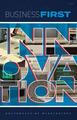 BUSINESS FIRST - UNIVERSITY OF MISSISSIPPI - Ole Miss Business