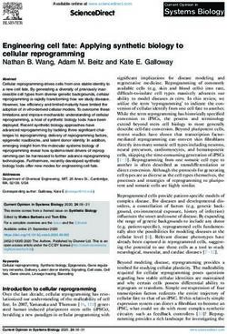 Engineering cell fate: Applying synthetic biology to cellular reprogramming Nathan B. Wang, Adam M. Beitz and Kate E. Galloway - The ...