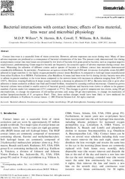Bacterial interactions with contact lenses; effects of lens material, lens wear and microbial physiology
