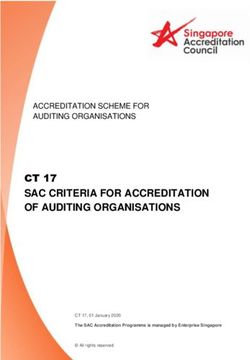 SAC CRITERIA FOR ACCREDITATION OF AUDITING ORGANISATIONS - CT 17 ACCREDITATION SCHEME FOR AUDITING ORGANISATIONS