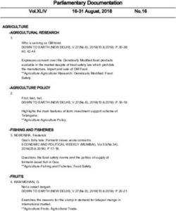 Parliamentary Documentation - Vol.XLIV 16-31August,2018 No.16