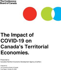 The Impact of COVID-19 on Canada's Territorial Economies - Presented to: Canadian Northern Economic Development Agency (CanNor)