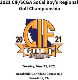 2021 CIF/SCGA SOCAL BOY'S REGIONAL GOLF CHAMPIONSHIP - TUESDAY, JUNE 15, 2021 BROOKSIDE GOLF CLUB (COURSE #1) PASADENA, CA