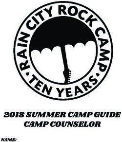 2018 SUMMER CAMP GUIDE CAMP COUNSELOR - NAME: Rain City Rock Camp for ...