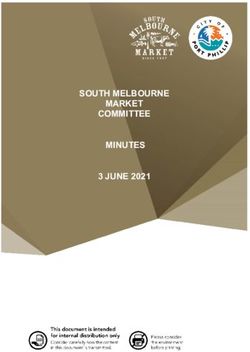 SOUTH MELBOURNE MARKET COMMITTEE MINUTES 3 JUNE 2021