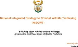 (NISCWT) National Integrated Strategy to Combat Wildlife Trafficking - Securing South Africa's Wildlife Heritage: AWS