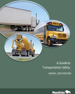 A Guide to Transportation Safety - MARCH, 2019 EDITION - Province of Manitoba