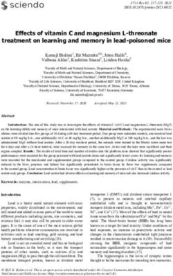 Effects of vitamin C and magnesium L-threonate treatment on learning and memory in lead-poisoned mice