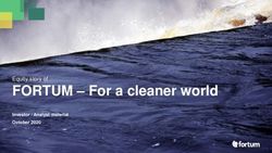 FORTUM - For a cleaner world - Equity story of Investor / Analyst material October 2020