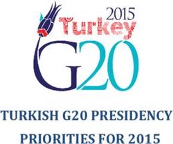 TURKISH G20 PRESIDENCY PRIORITIES FOR 2015
