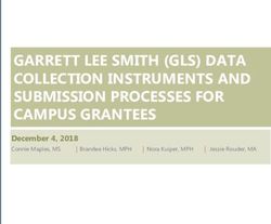 GARRETT LEE SMITH (GLS) DATA COLLECTION INSTRUMENTS AND SUBMISSION PROCESSES FOR CAMPUS GRANTEES - December 4, 2018