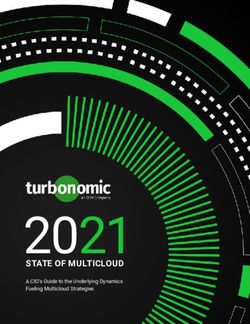 2021 STATE OF MULTICLOUD - A CIO's Guide to the Underlying Dynamics Fueling Multicloud Strategies - IBM