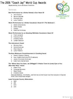 The 2006 "Coach Jay" World Cup Awards