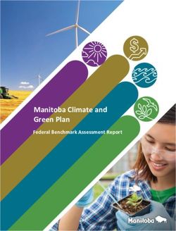 Manitoba Climate and Green Plan - Federal Benchmark Assessment Report - Province of Manitoba