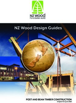 NZ Wood Design Guides - POST AND BEAM TIMBER CONSTRUCTION Chapter 9.5 | June 2020