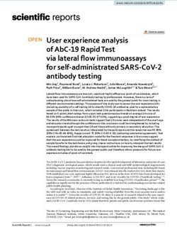USER EXPERIENCE ANALYSIS OF ABC 19 RAPID TEST VIA LATERAL FLOW IMMUNOASSAYS FOR SELF ADMINISTRATED SARS COV 2 ANTIBODY TESTING