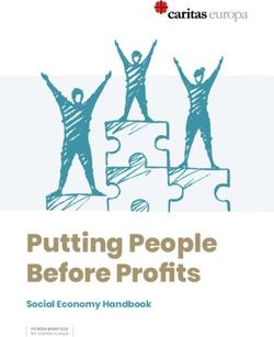 Putting People Before Profits - Social Economy Handbook FUNDAMENTALS - Caritas Europa