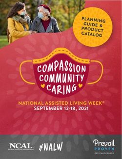 NATIONAL ASSISTED LIVING WEEK SEPTEMBER 12-18, 2021 - PLANNING GUIDE & PRODUCT CATALOG - AHCA/NCAL