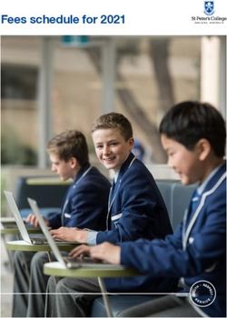 Fees schedule for 2021 - St Peter's College