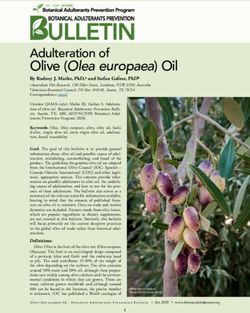 Adulteration of Olive (Olea europaea) Oil - American Botanical Council