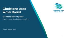 Gladstone Area Water Board - Gladstone Fitzroy Pipeline Pre-construction industry briefing