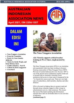 AUSTRALIAN INDONESIAN ASSOCIATION NEWS - April 2021, ISN 2206-1037